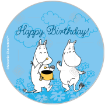 Moomintroll-Happy-Birthday frame - round