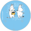 Moomintroll cake topper frame - round