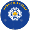 Leicester City FC HB cake topper - round