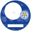 LeicesterCityFC-pattern-photo frame - round