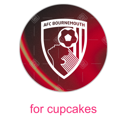 Bournemouth gradient topper - cupcakes