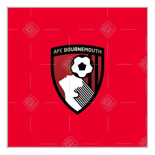 Bournemouth-red-Happy-Birthday topper - square
