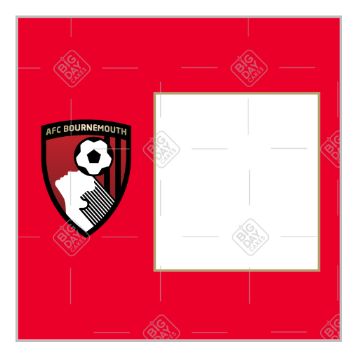 Bournemouth red frame - square