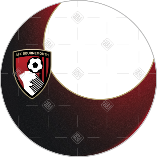 Bournemouth-gradient frame - round