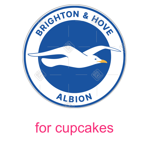 Brighton-and-Hove-Albion topper - cupcakes