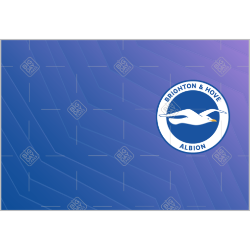 Brighton and Hove Albion Fade topper - landscape