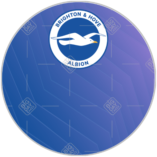 Brighton and Hove Albion Fade topper - round
