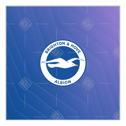 Brighton and Hove Albion Fade topper - square