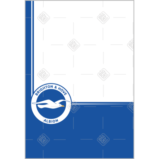 Brighton and Hove Happy Birthday frame - portrait