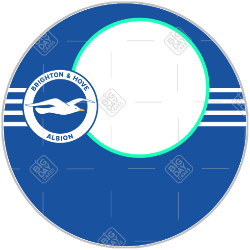 Brighton and Hove Happy Birthday frame - round