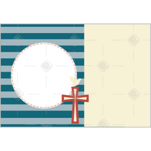 Confirmation cake topper with space for a photo and personal message frame - landscape