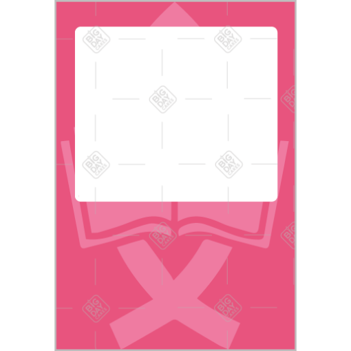 Confirmation pink frame - portrait