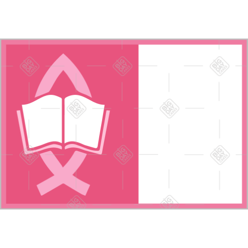 Confirmation pink topper - landscape