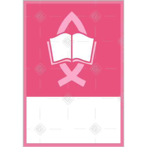 Confirmation pink topper - portrait