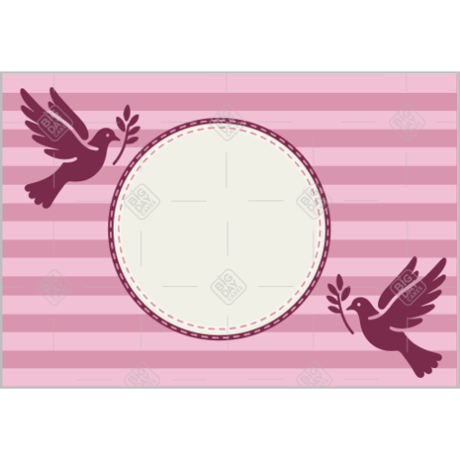 Confirmation topper with space for a personal message topper - landscape