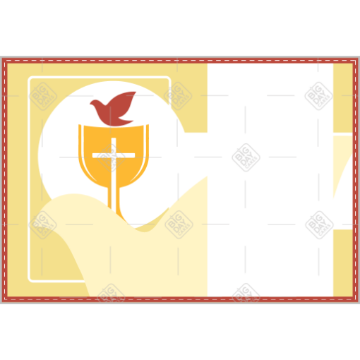 Confirmation cake topper with space for a personal message topper - landscape