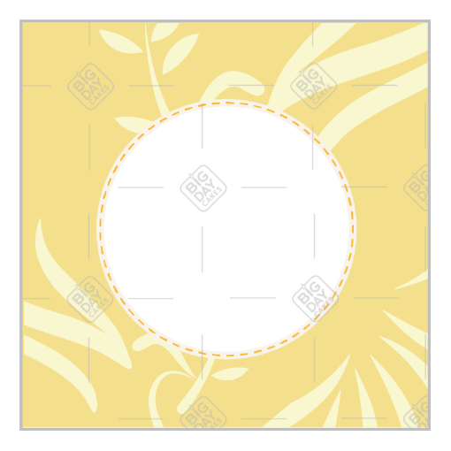Confirmation-yellow-dove frame - square